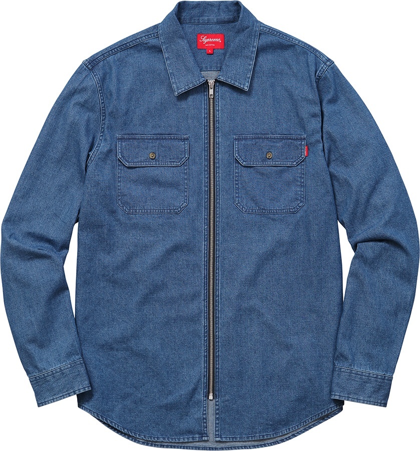 Denim Zip Shirt view 2
